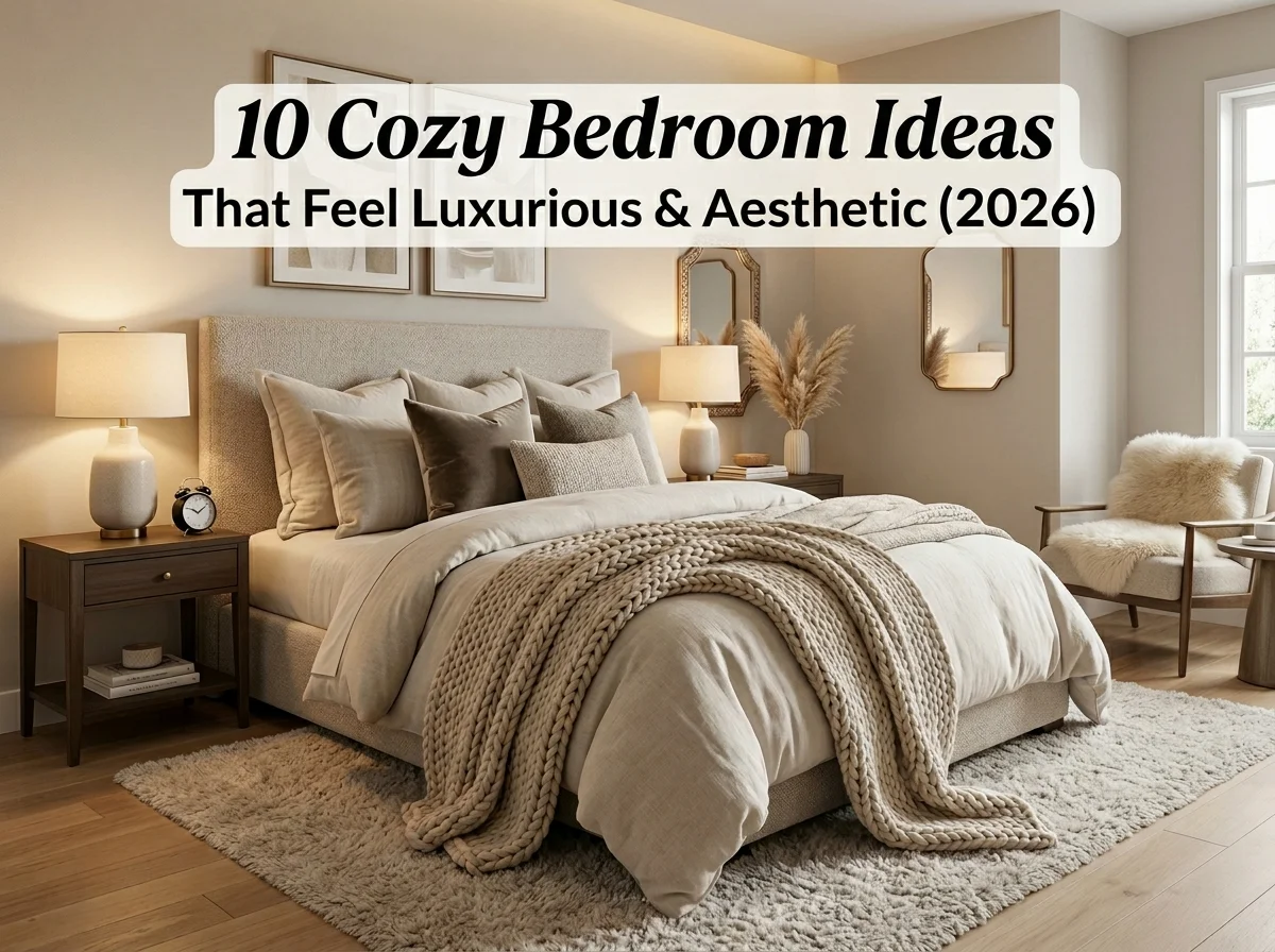 10 Cozy Bedroom Ideas That Feel Luxurious & Aesthetic (2026)