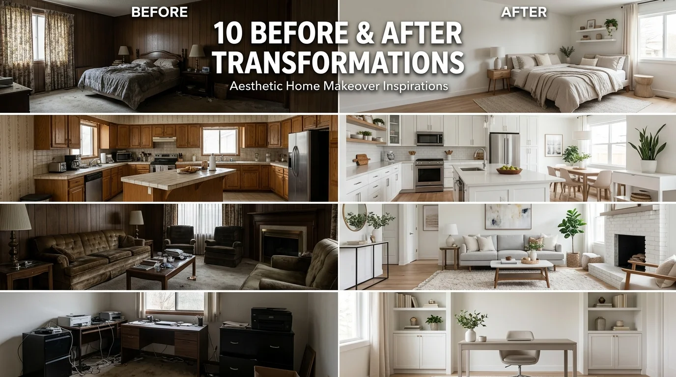 Top 10 Before and After Room Transformations That Will Inspire Your Next Makeover