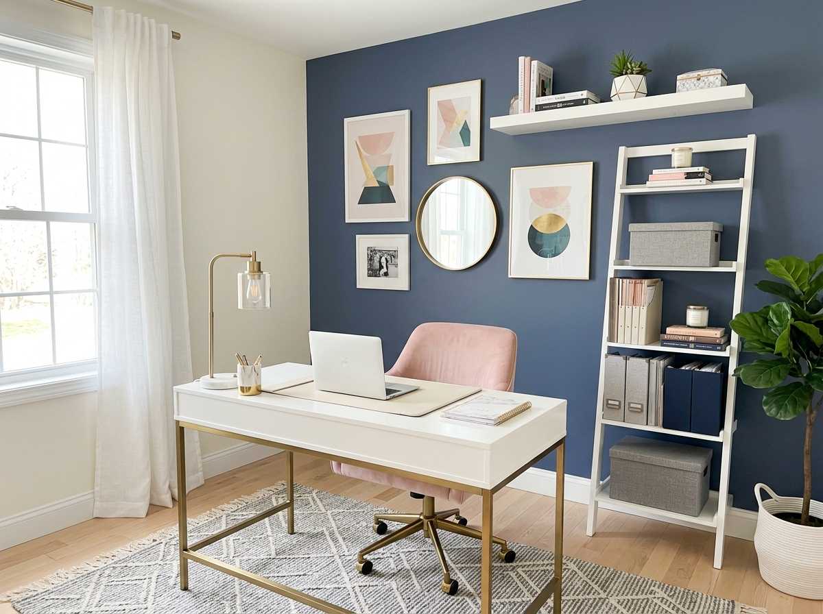 10 Classy Home Office Ideas for Women: Elegant Wall Decor & Stylish Workspace Inspiration