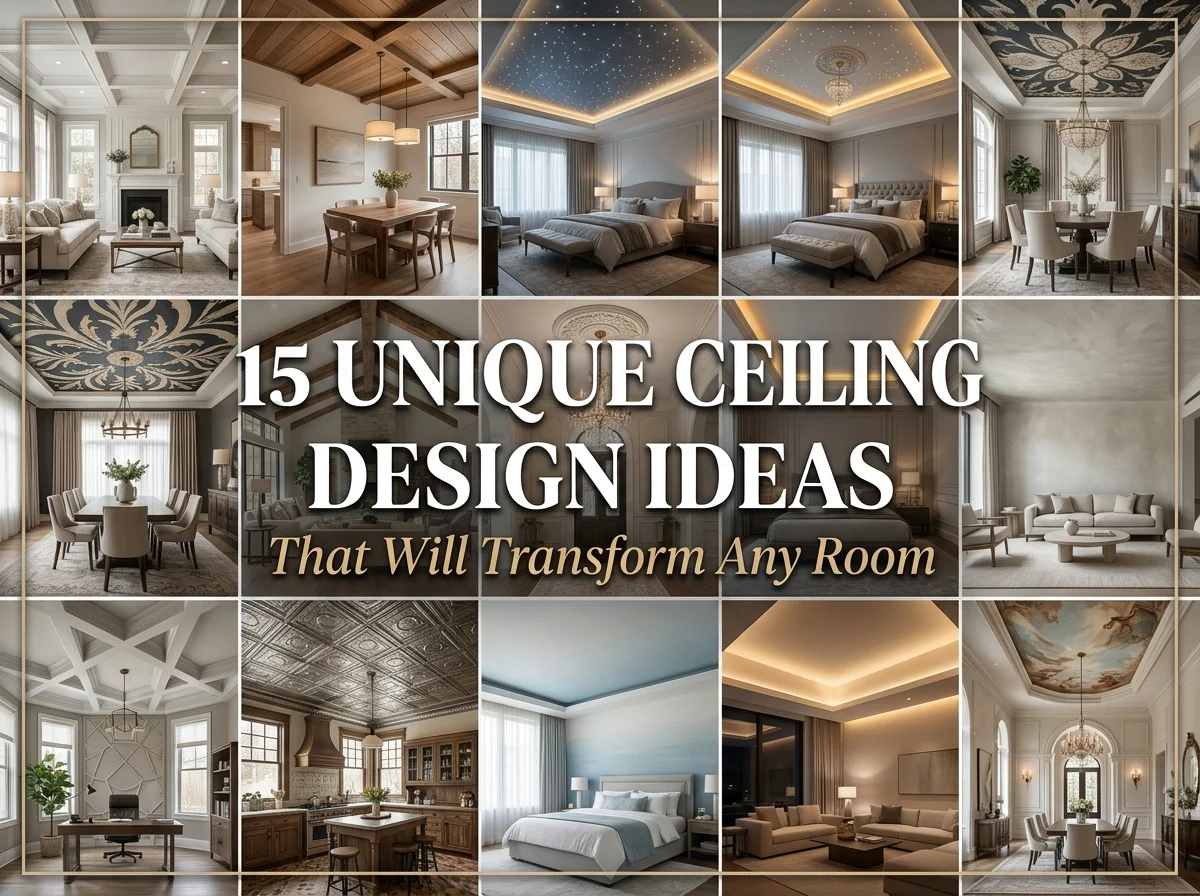 15 Unique Ceiling Design Ideas That Will Transform Any Room