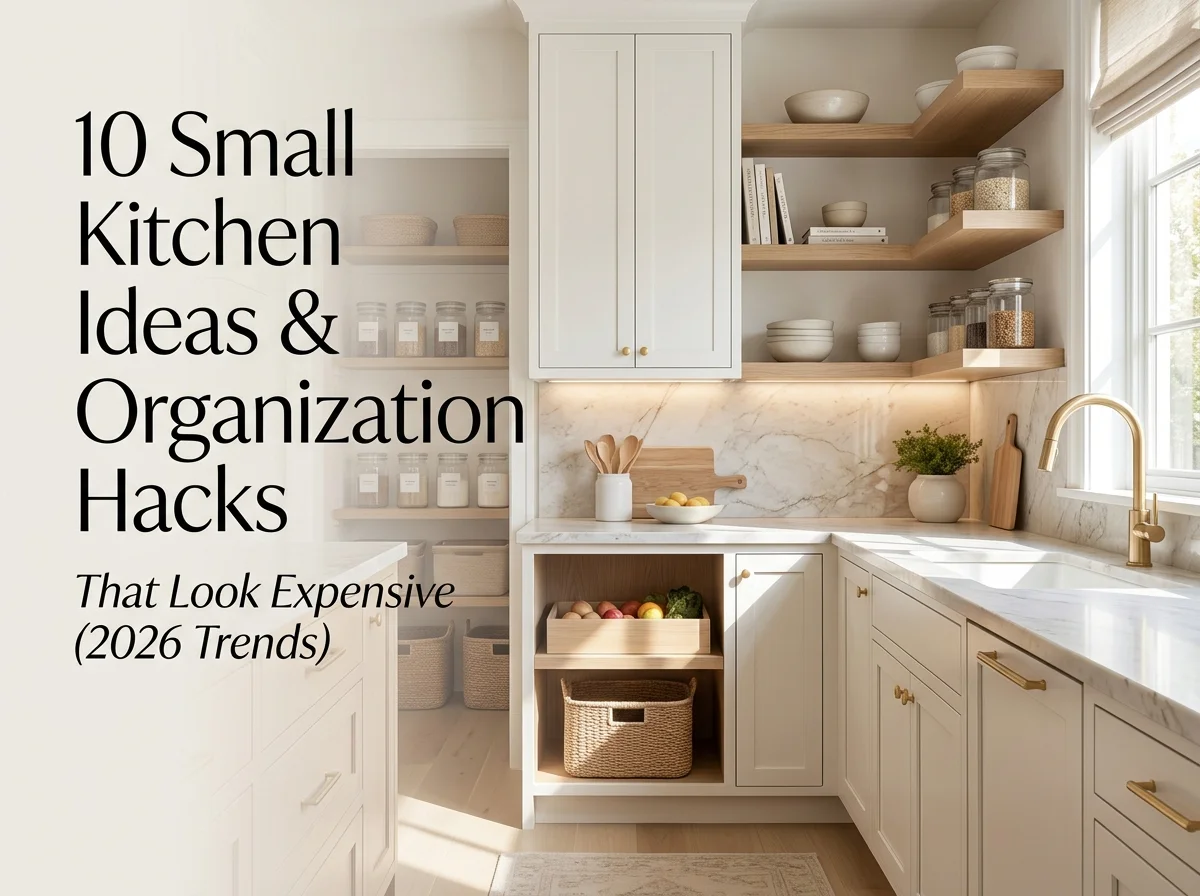 10 Small Kitchen Ideas & Organization Hacks That Look Expensive (2026 Trends)