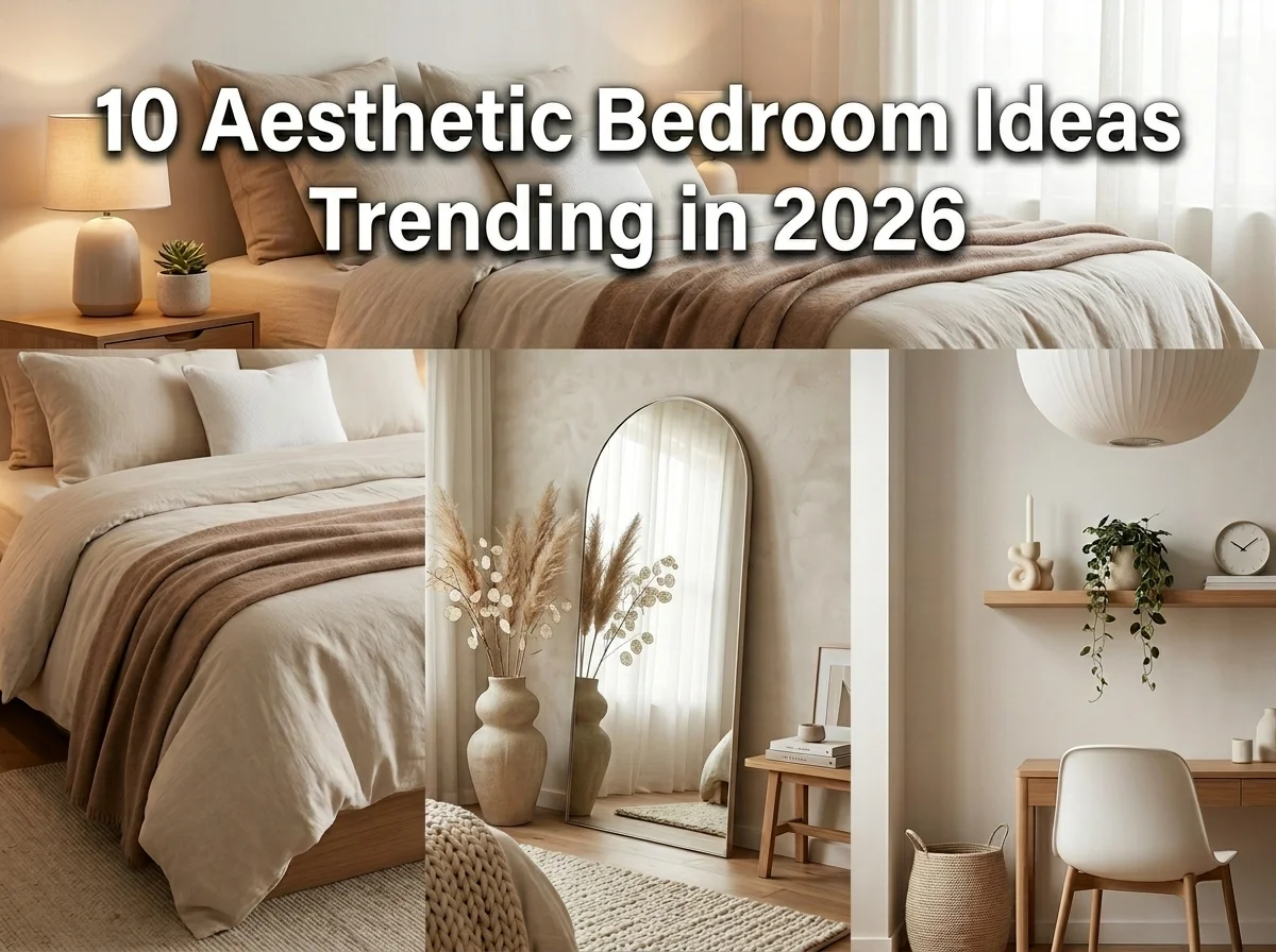 10 Aesthetic Bedroom Ideas with Lighting & Wall Decor (2026)